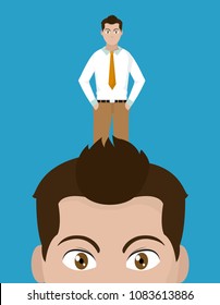Young man cartoon