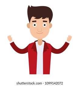 Young man cartoon