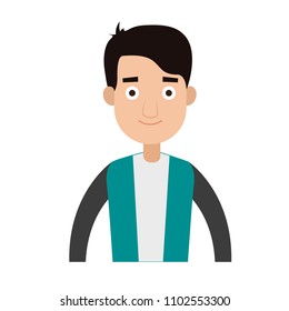 Young man cartoon
