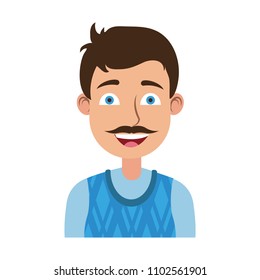 Young man cartoon