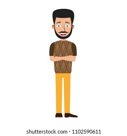 Young man cartoon