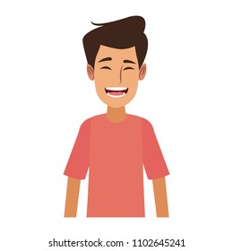 Young man cartoon