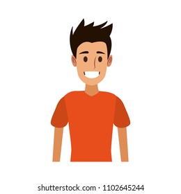 Young man cartoon