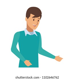 Young man cartoon