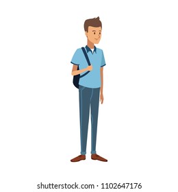 Young man cartoon