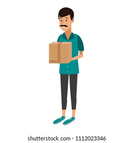 Young man cartoon