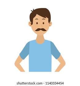 Young man cartoon