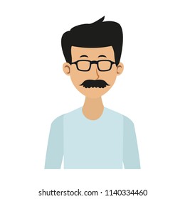 Young man cartoon