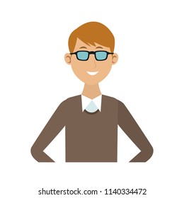 Young man cartoon