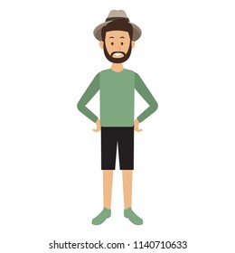 Young man cartoon