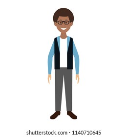 Young man cartoon