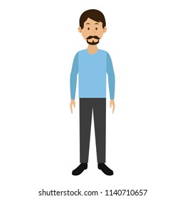 Young man cartoon