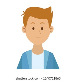 Young man cartoon
