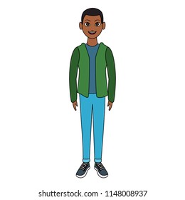 Young man cartoon