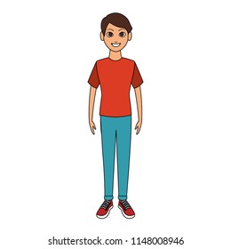 Young man cartoon