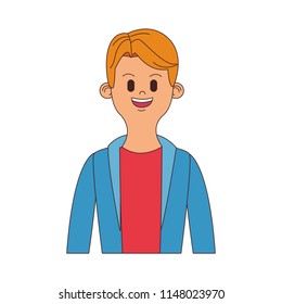 Young man cartoon
