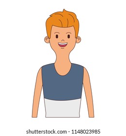 Young man cartoon
