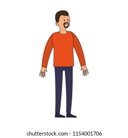 Young man cartoon