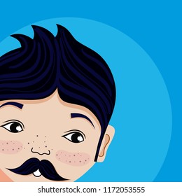 Young man cartoon