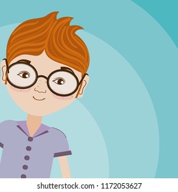 Young man cartoon