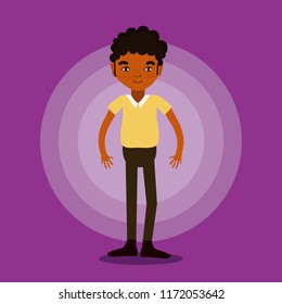 Young man cartoon