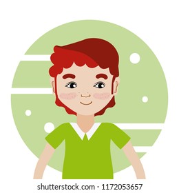 Young man cartoon