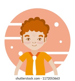 Young man cartoon