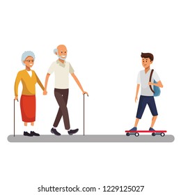 young man cartoon