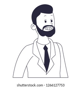 young man cartoon