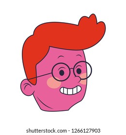 young man cartoon