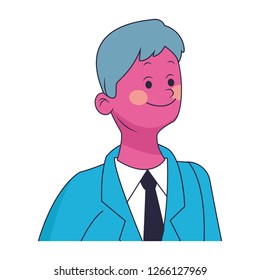 young man cartoon