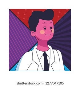 young man cartoon