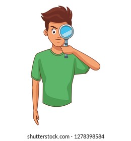 young man cartoon