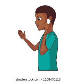 young man cartoon