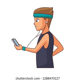 young man cartoon