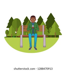 young man cartoon
