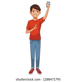 young man cartoon