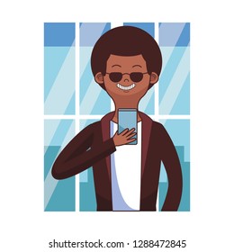 young man cartoon