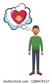 young man cartoon