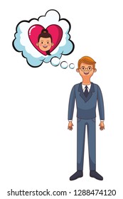 young man cartoon