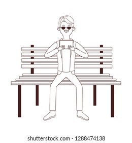 young man cartoon