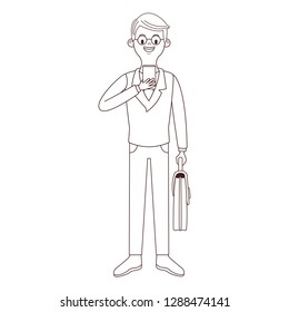 young man cartoon
