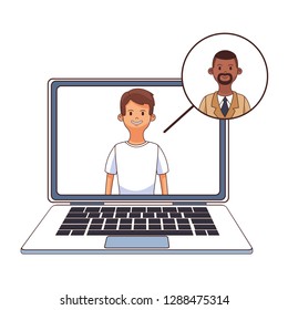 young man cartoon