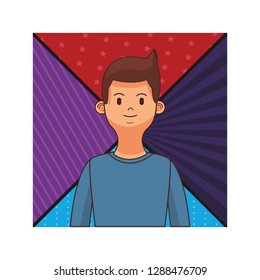 young man cartoon