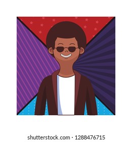 young man cartoon
