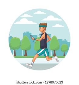 young man cartoon