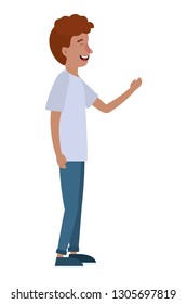 young man cartoon
