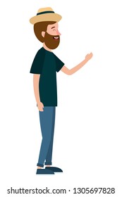 young man cartoon