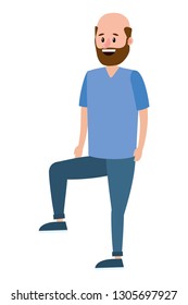 young man cartoon