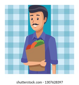 young man cartoon